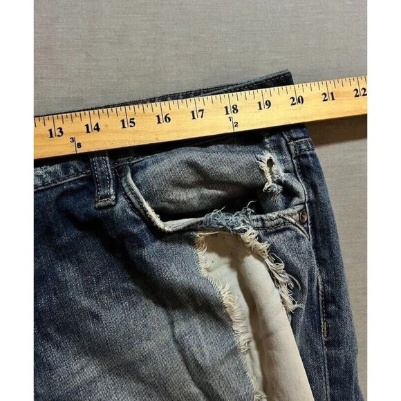 JNCO Jeans Mens 40 Blue‎ Denim Destroyed Belted Pocketed Men 40X31. - Picture 8 of 12